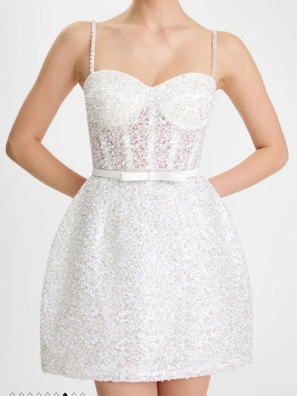 NADINE MERABI Alice white dress - Picture 7 of 9